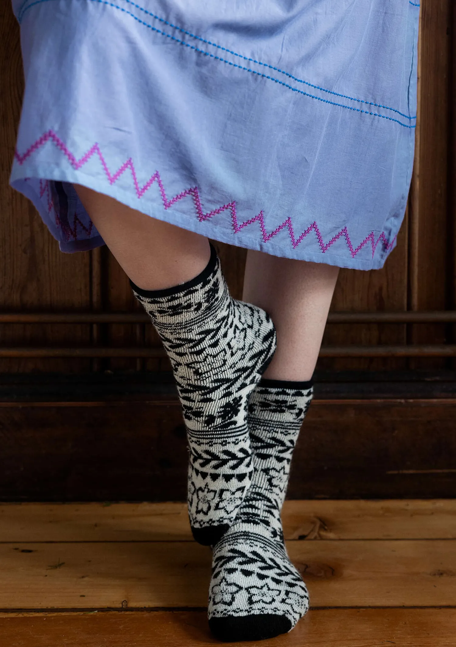 Flash Sale Gudrun Sjödén Socken „Twinkle“ aus Wollfrottee schwarz