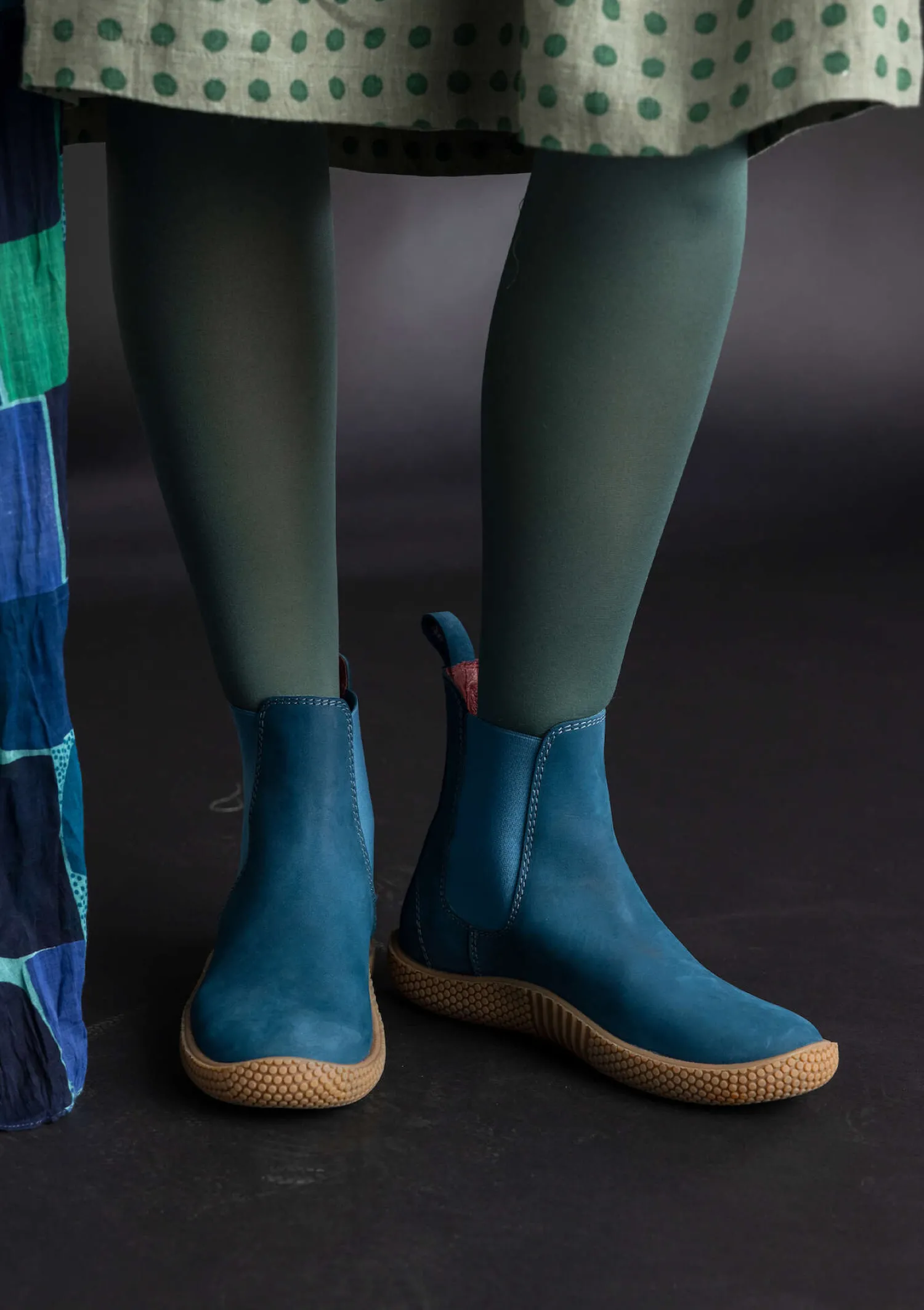 Online Gudrun Sjödén Stiefeletten aus Nubukleder moosgrün