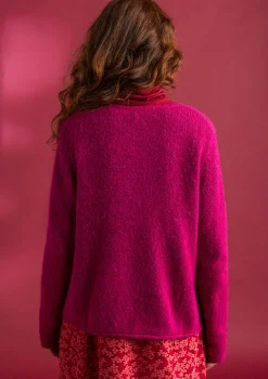 Best Sale Gudrun Sjödén Strickjacke aus Alpakagemisch alpenveilchen-melange