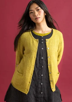 Best Sale Gudrun Sjödén Strickjacke aus Alpakagemisch alpenveilchen-melange