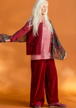 Best Sale Gudrun Sjödén Strickjacke aus Bio-/Recycling-Baumwolle granatapfel