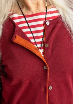 Cheap Gudrun Sjödén Strickjacke aus Bio-/Recycling-Baumwolle dunkelindigo