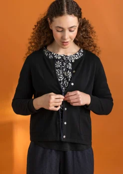 Best Gudrun Sjödén Strickjacke aus Bio-/Recycling-Baumwolle hellpetrol