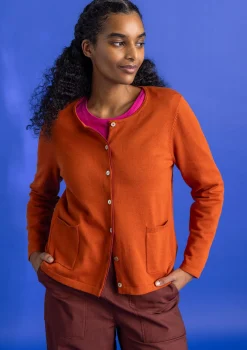 Cheap Gudrun Sjödén Strickjacke aus Bio-/Recycling-Baumwolle dunkelgrün