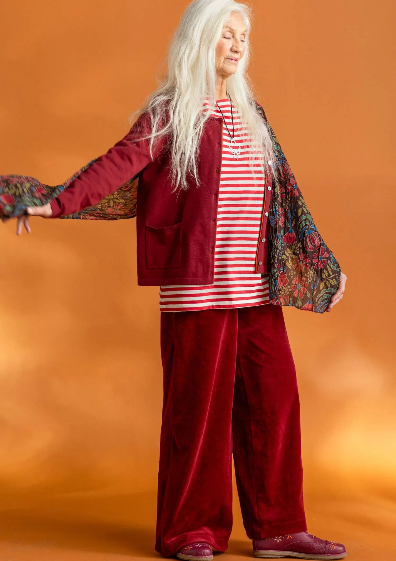 Fashion Gudrun Sjödén Strickjacke aus Bio-/Recycling-Baumwolle hellpetrol