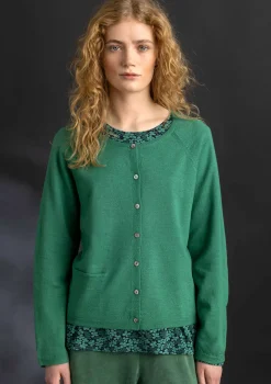 Cheap Gudrun Sjödén Strickjacke aus Bio-Wolle malachit