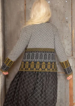 Best Sale Gudrun Sjödén Strickjacke „Edda“ aus Recycling-Wollgemisch dunkelaschgrau-melange