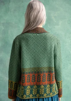 Online Gudrun Sjödén Strickjacke „Edda“ aus Recycling-Wollgemisch dunkelpetrol-melange