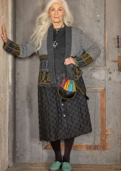 Flash Sale Gudrun Sjödén Strickjacke „Edda“ aus Recycling-Wollgemisch dunkelpetrol-melange