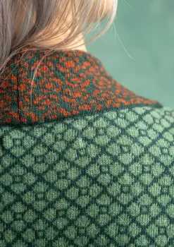 Best Sale Gudrun Sjödén Strickjacke „Edda“ aus Recycling-Wollgemisch dunkelpetrol-melange