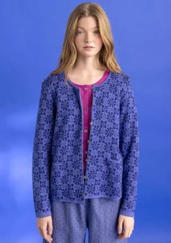 Shop Gudrun Sjödén Strickjacke „Freja“ aus Bio-/Recycling-Baumwolle schwarz