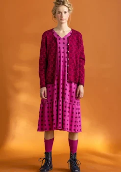 Hot Gudrun Sjödén Strickjacke „Freja“ aus Bio-/Recycling-Baumwolle meeresgrün