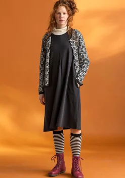 Store Gudrun Sjödén Strickjacke „Freja“ aus Bio-/Recycling-Baumwolle schwarz