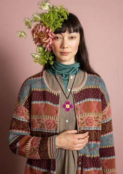 Best Gudrun Sjödén Strickjacke „Klara“ aus Bio-/Recycling-Baumwolle rapsfeld