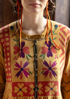 Best Gudrun Sjödén Strickjacke „Maria“ aus Bio-/Recycling-Baumwolle ocker