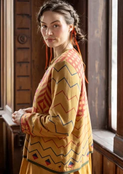 Best Gudrun Sjödén Strickjacke „Maria“ aus Bio-/Recycling-Baumwolle mohn