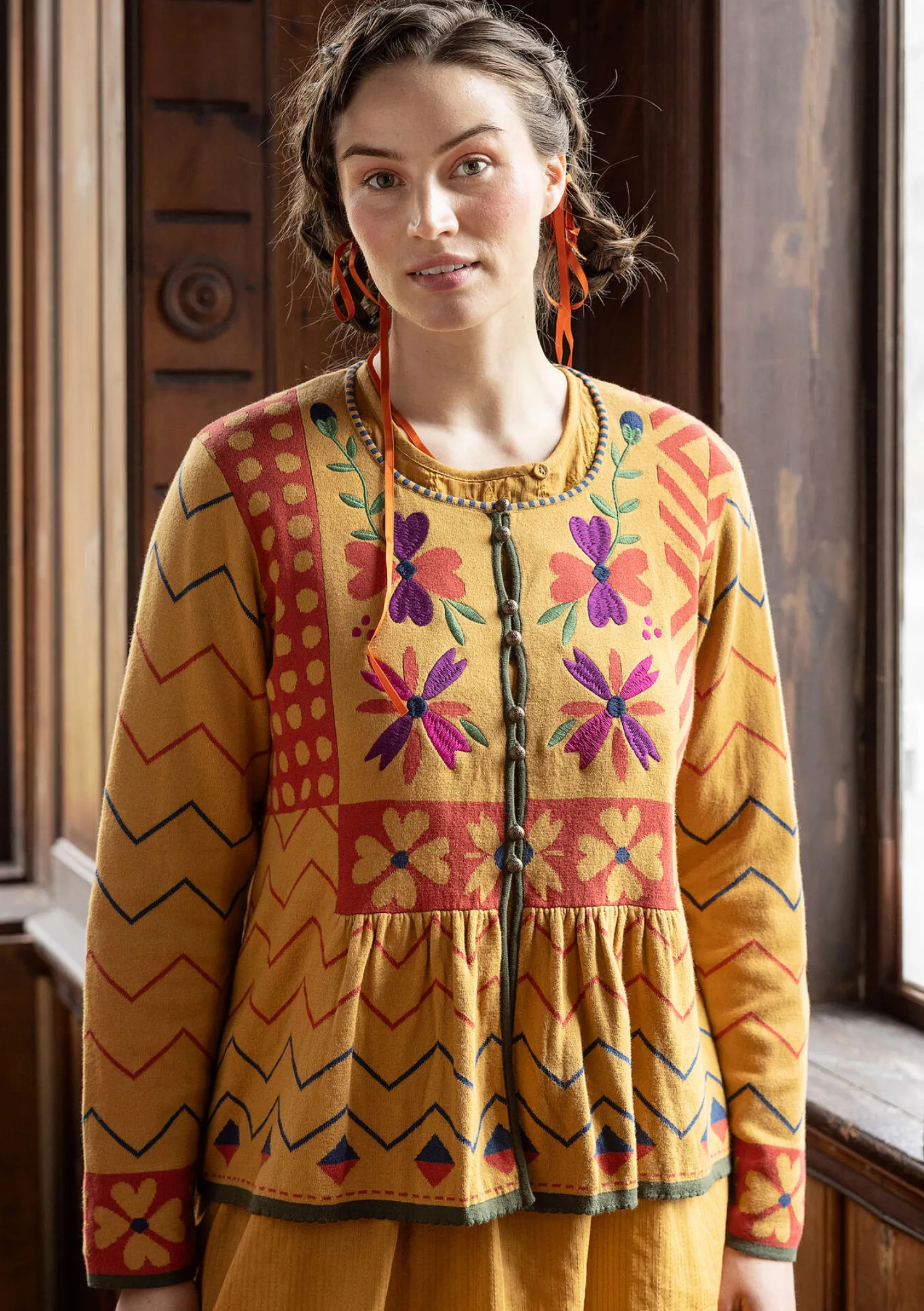 Hot Gudrun Sjödén Strickjacke „Maria“ aus Bio-/Recycling-Baumwolle indigo