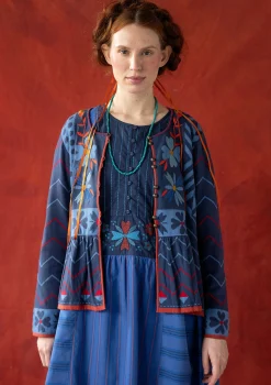 Discount Gudrun Sjödén Strickjacke „Maria“ aus Bio-/Recycling-Baumwolle ocker