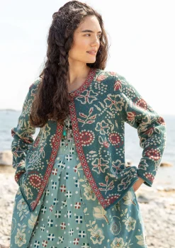 Hot Gudrun Sjödén Strickjacke „Rashmi“ aus Bio-Baumwolle schwarzesKashish