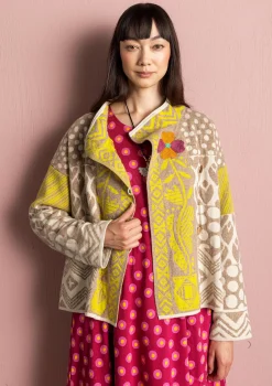 Store Gudrun Sjödén Strickjacke „Viktoria“ aus Baumwolle/Lammwolle indigo