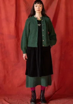 Flash Sale Gudrun Sjödén Strickjacke „Vinternatt“ aus Bio- und Recycling-Baumwolle/Alpakawollgemisch tomate