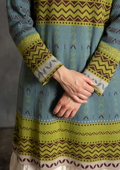Best Sale Gudrun Sjödén Strickkleid „Kajsa“ aus Bio-/Recycling-Baumwolle teebaum