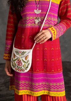 Discount Gudrun Sjödén Strickkleid „Kajsa“ aus Bio-/Recycling-Baumwolle mohn