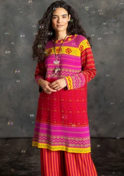 Online Gudrun Sjödén Strickkleid „Kajsa“ aus Bio-/Recycling-Baumwolle teebaum