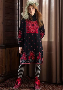 Best Gudrun Sjödén Strickkleid „Stine“ aus Bio-/Recycling-Baumwolle thuja