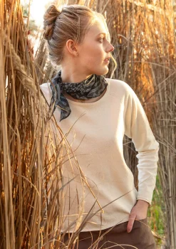 Flash Sale Gudrun Sjödén Strickpullover aus Bio-/Recycling-Baumwolle hellindigo