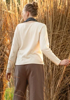Flash Sale Gudrun Sjödén Strickpullover aus Bio-/Recycling-Baumwolle hellindigo