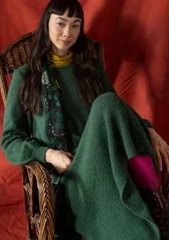 Store Gudrun Sjödén Strickrock „Vinternatt“ aus Bio- und Recycling-Baumwolle/Alpakawollgemisch schwarz