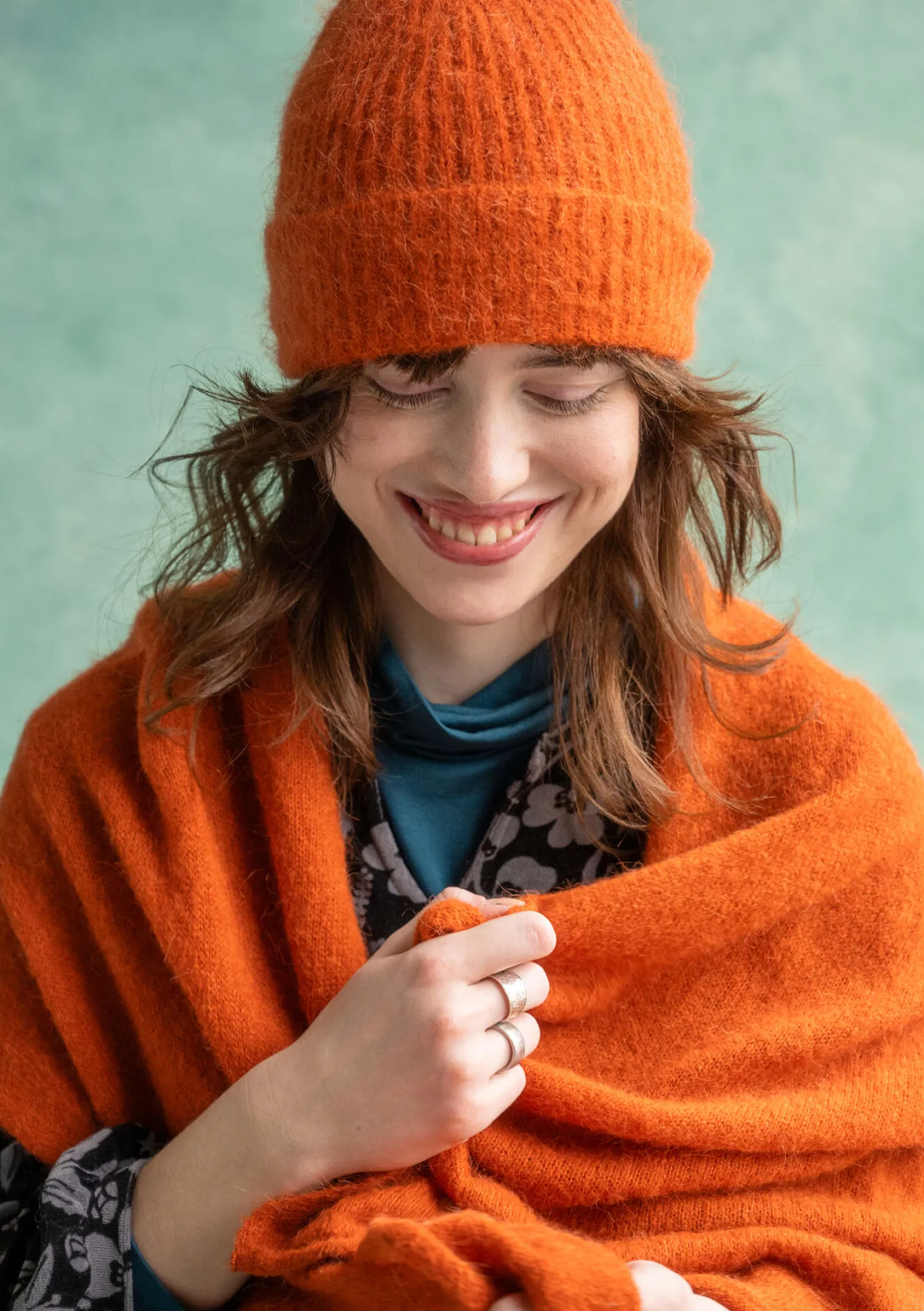 Online Gudrun Sjödén Strickschal aus Alpakagemisch rosalupine
