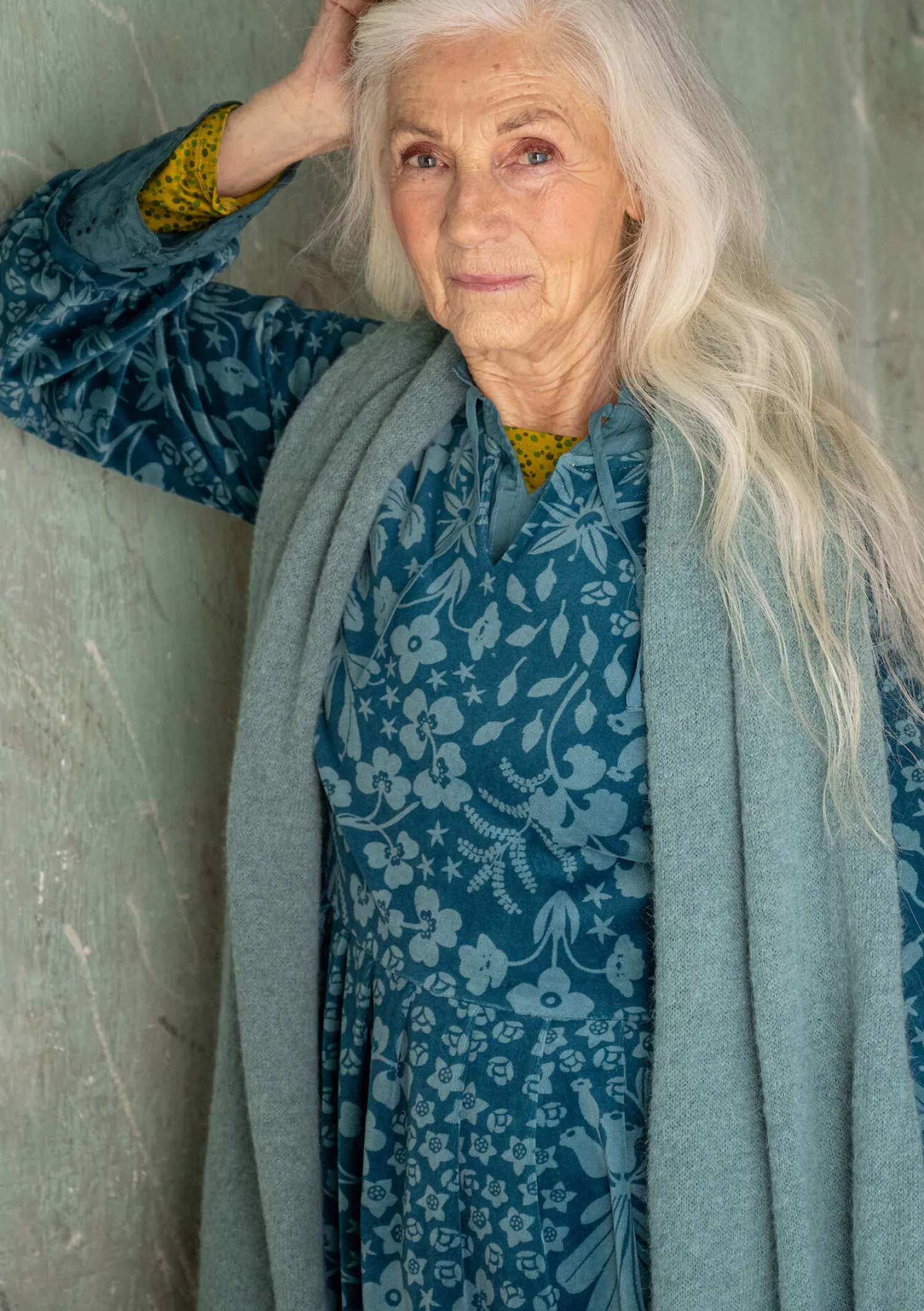 Online Gudrun Sjödén Strickschal aus Alpakagemisch rosalupine