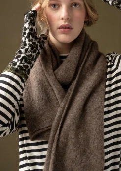Flash Sale Gudrun Sjödén Strickschal aus Alpakagemisch henna