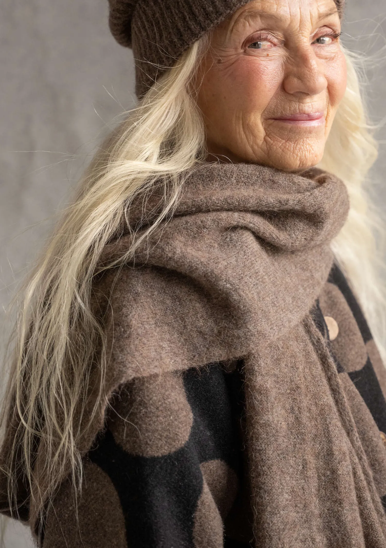 Flash Sale Gudrun Sjödén Strickschal aus Alpakagemisch wermutkraut
