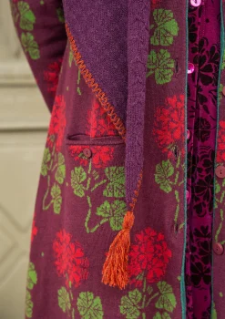 Hot Gudrun Sjödén Strickschal aus Lammwolle/ Recycling-Wolle schwarz