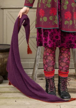 Fashion Gudrun Sjödén Strickschal aus Lammwolle/ Recycling-Wolle schwarz