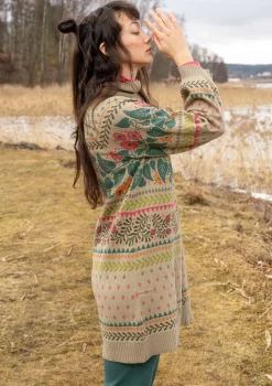Best Sale Gudrun Sjödén Stricktunika „Borealis“ aus Bio- und Recycling-Baumwolle/Wolle hellsalbei