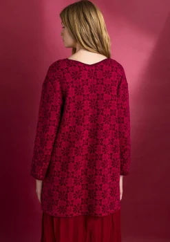 Best Sale Gudrun Sjödén Stricktunika „Freja“ aus Bio-/Recycling-Baumwolle olivenöl