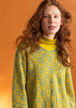 Sale Gudrun Sjödén Stricktunika „Freja“ aus Bio-/Recycling-Baumwolle veilchen