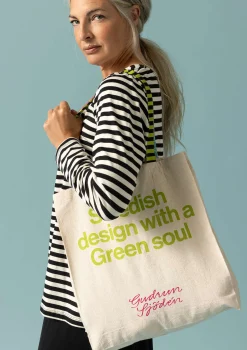 Clearance Gudrun Sjödén Tasche aus Bio-Baumwolle ungefärbt