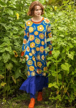 Cheap Gudrun Sjödén Trikotkleid „Sunflower“ aus Lyocell/Elasthan schwarz