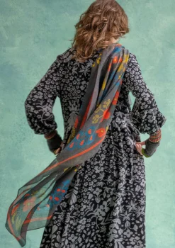 Best Sale Gudrun Sjödén Tuch „Katla“ aus Wolle dunkelaschgrau