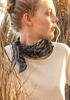 Sale Gudrun Sjödén Tuch „Midgård“ aus Bio-Baumwolle indigo
