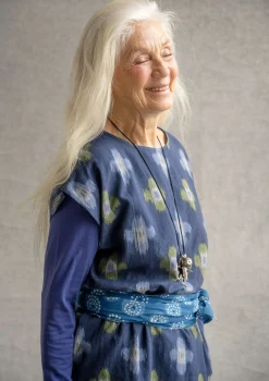Sale Gudrun Sjödén Tunika „Harda“ aus Baumwollgewebe tinte