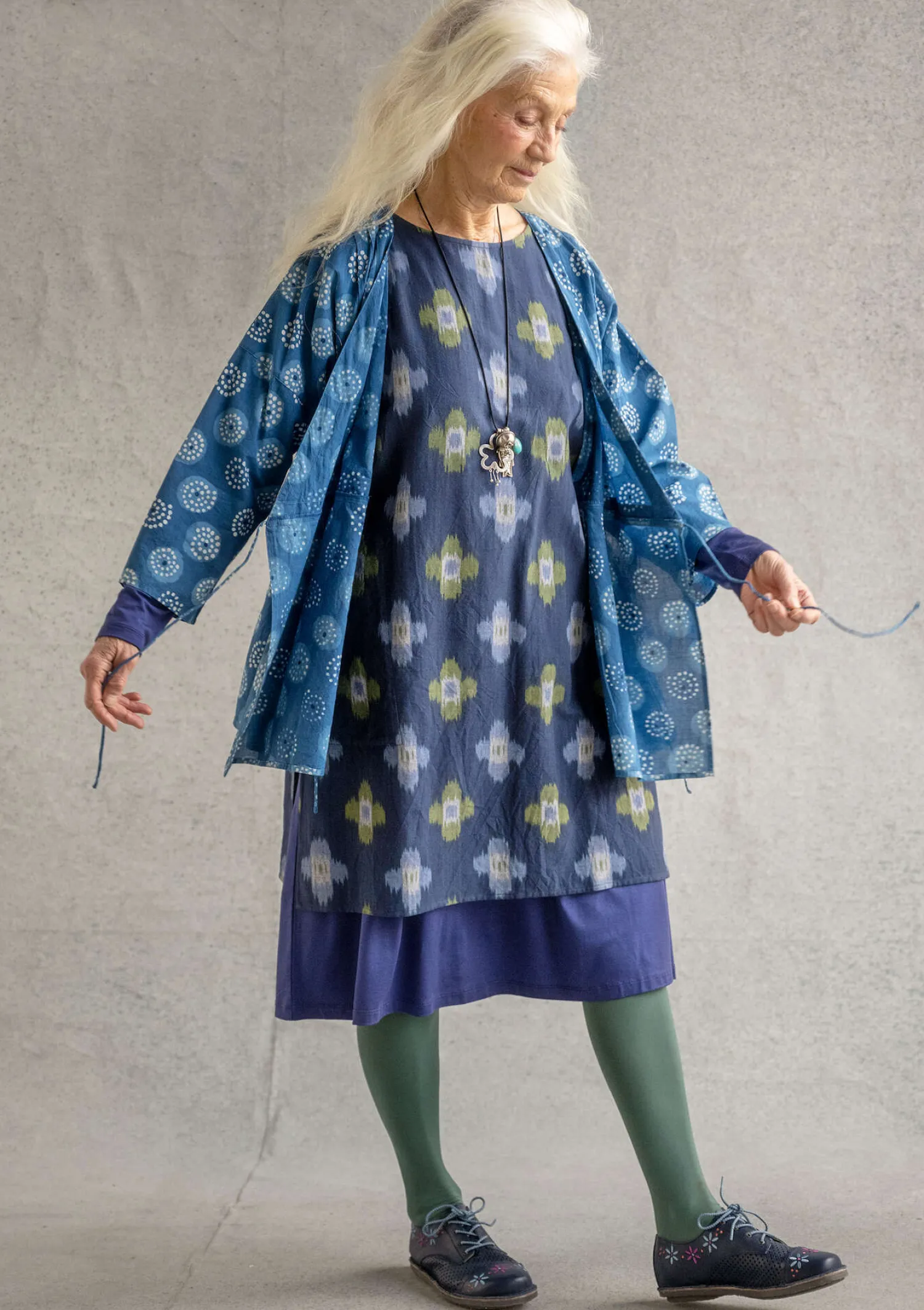 Best Gudrun Sjödén Tunika „Harda“ aus Baumwollgewebe tinte