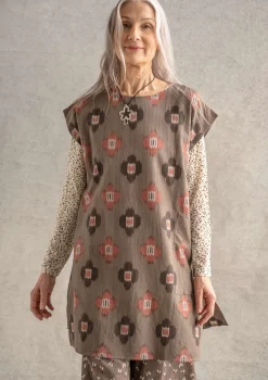 New Gudrun Sjödén Tunika „Harda“ aus Baumwollgewebe tinte