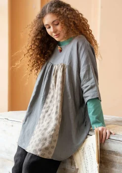 Fashion Gudrun Sjödén Tunika „Sonata“ aus Leinen rosenholz