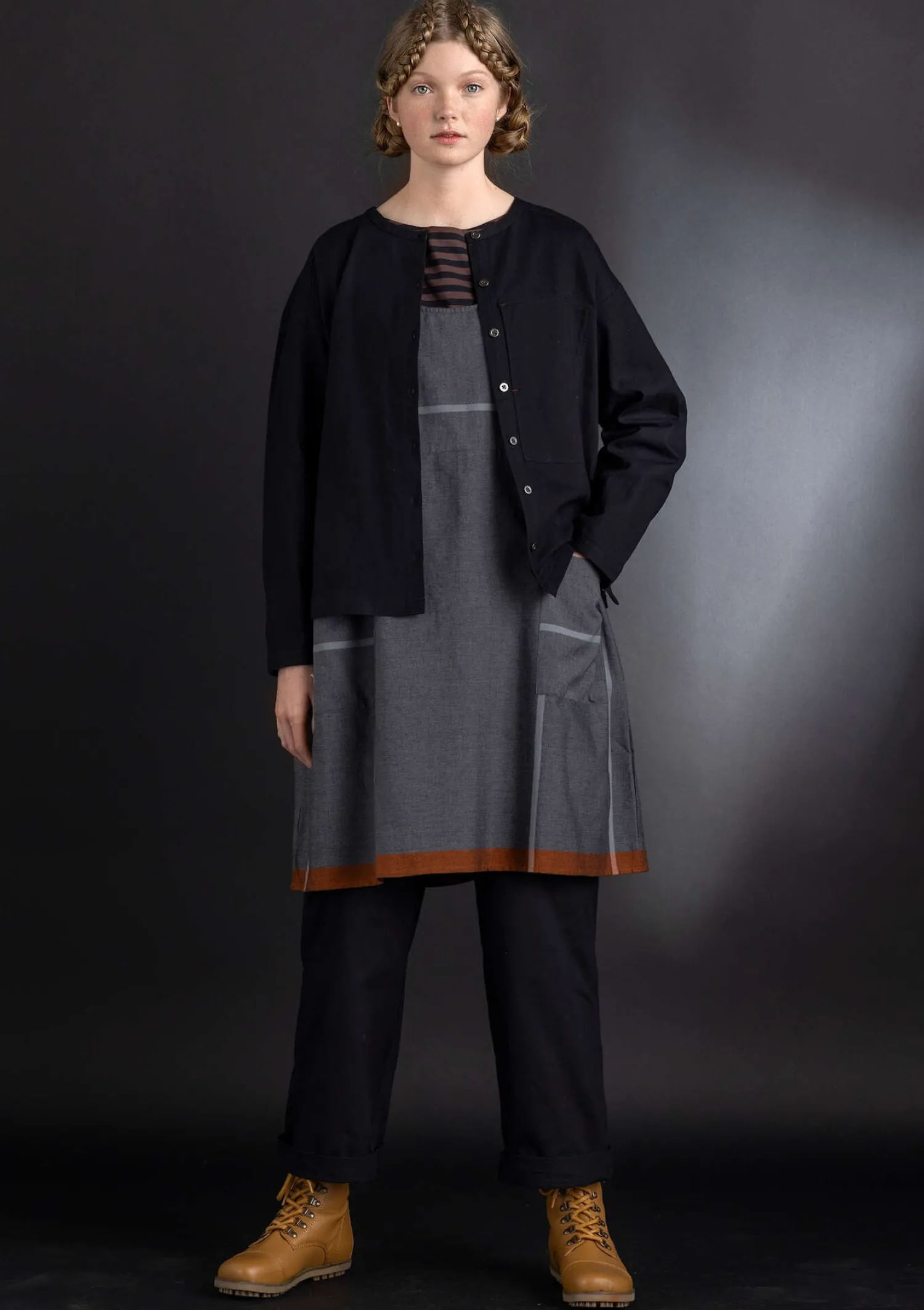 Fashion Gudrun Sjödén Twillbluse aus Bio-Baumwolle rotebete
